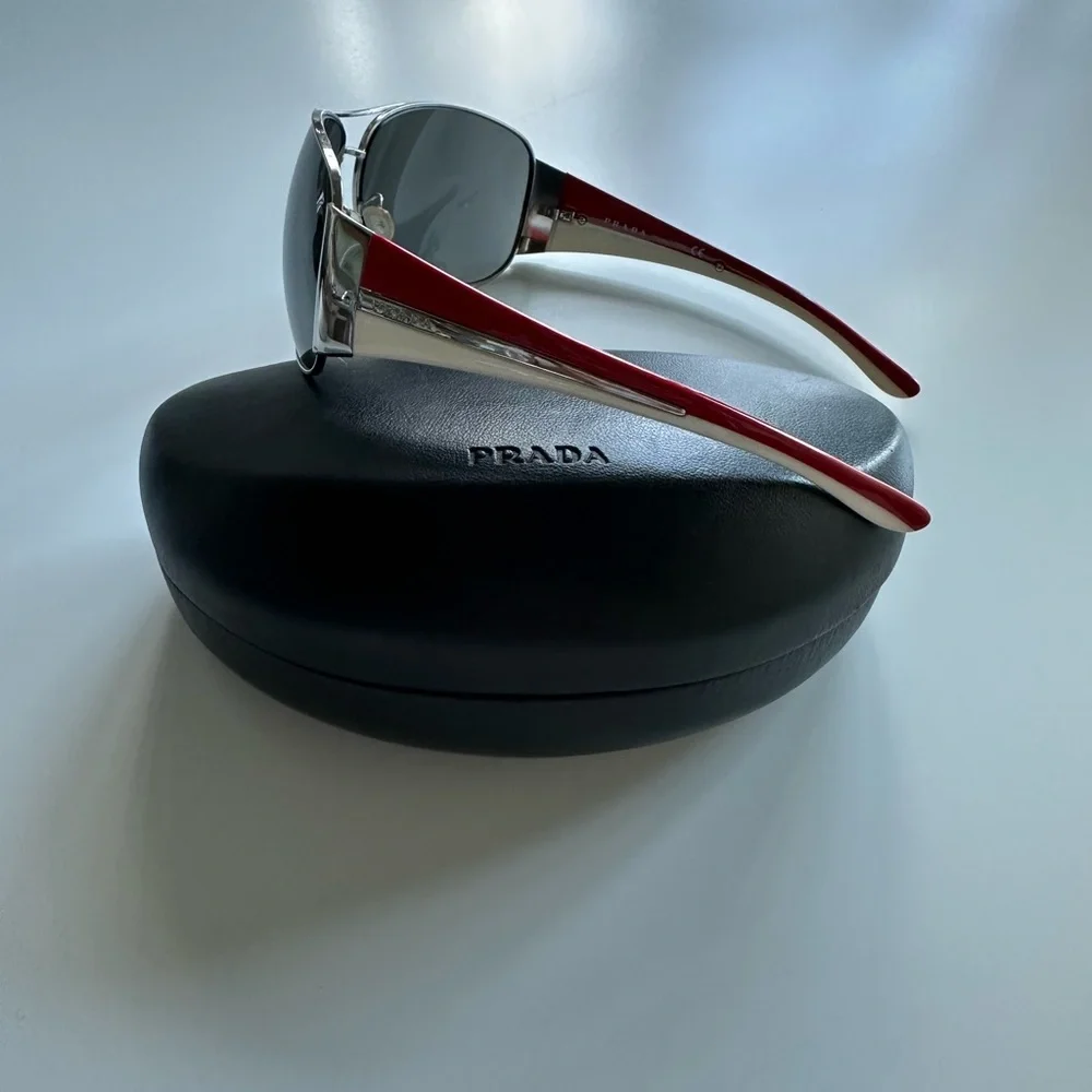 Vintage Prada Sport Sunglasses Red/White - Picture 4 of 9